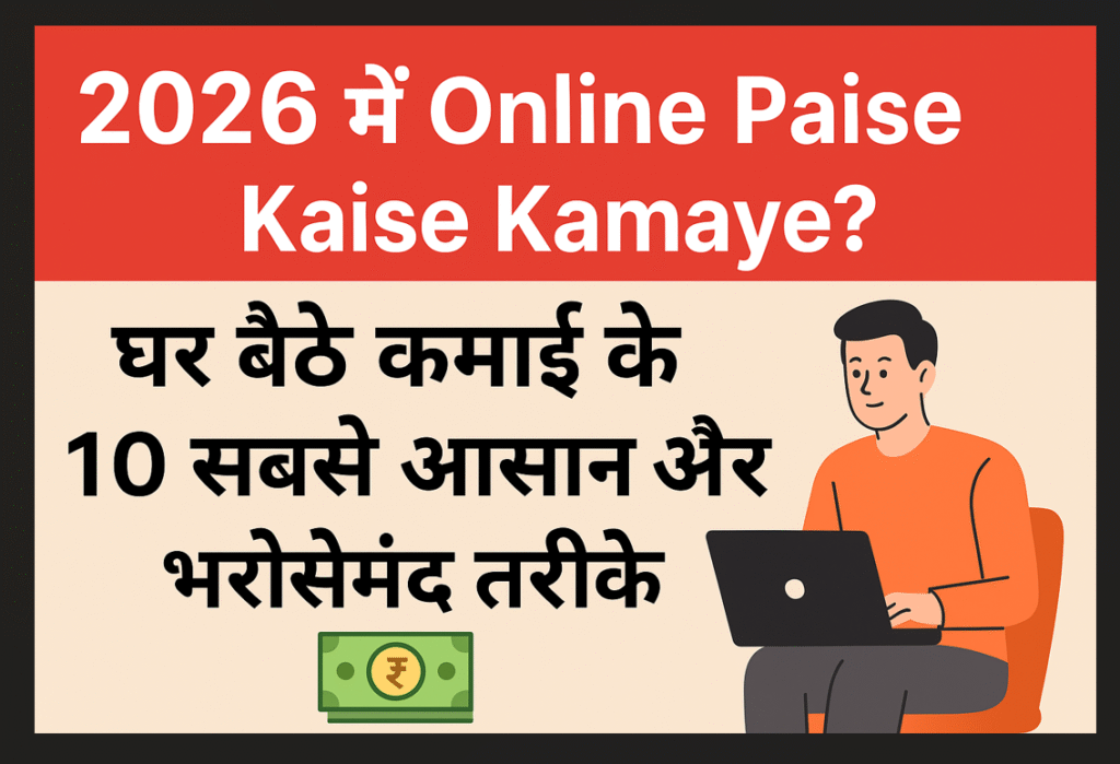 2026में Online Paise Kaise Kamaye? घर बैठे कमाई के 10 सबसे आसान और भरोसेमंद तरीके